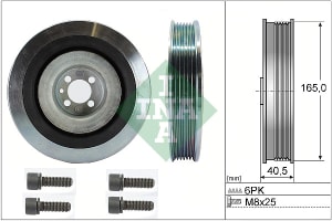 Remenica, radilica ALFA  145, 146, 147, 156, 159, BRERA, GIULIETTA, GT, MITO, SPIDER; CADILLAC BLS; FIAT Freemont,500L, BRAVA, BRAVO I, BRAVO II, CROMA, DOBLO